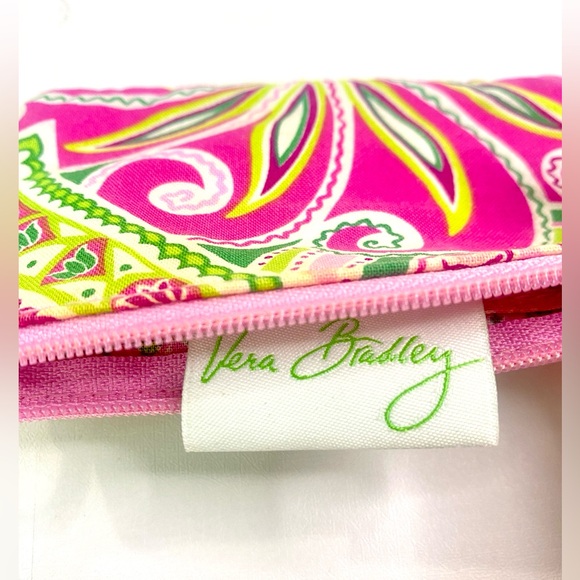 Vera Bradley Zip ID holder coin purse wallet retired "Pinwheel Pink" pattern - Picture 7 of 11